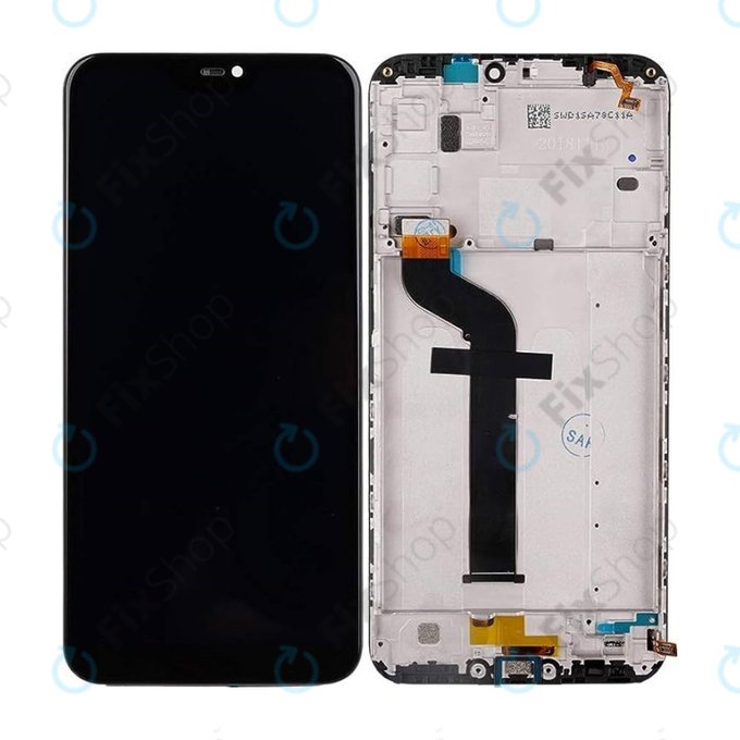 Schermo per Xiaomi Mi A2 Lite (Redmi 6 Pro), Black, Vetro touch con cornice