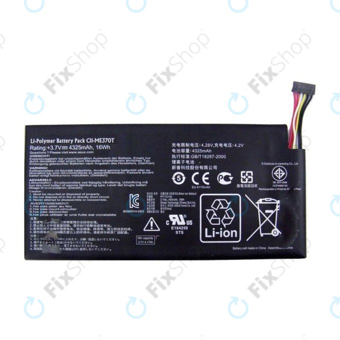 Batteria per Asus Google Nexus 7 (2012), C11-ME370T, 4325mAh