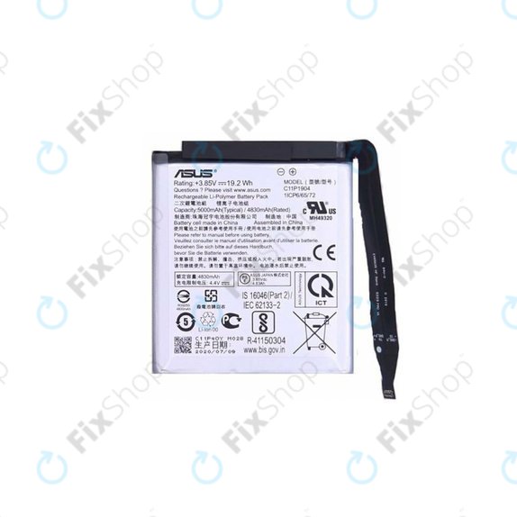 Batteria per Asus Zenfone 7, 7 Pro, C11P1904, 0B200-03740300, 5000mAh, Genuine Service Pack