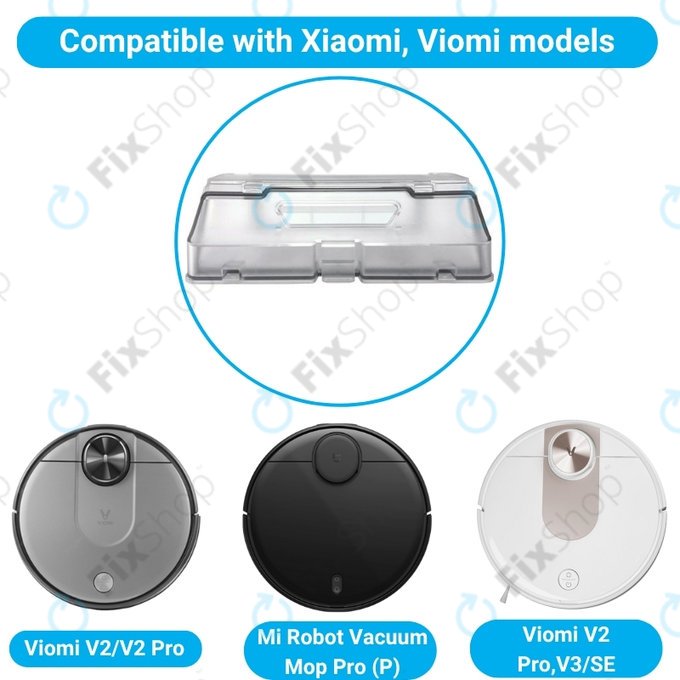 Contenitore raccoglipolvere per Xiaomi Mi Robot Vacuum Mop Pro (P), Viomi V2 Pro, V3, SE