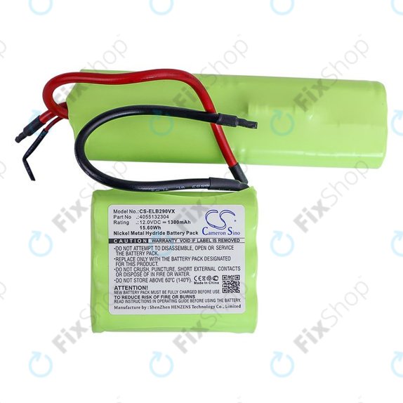 Batteria per AEG, Electrolux 4055132304, Ni-MH, 1300mAh, 12V, HQ