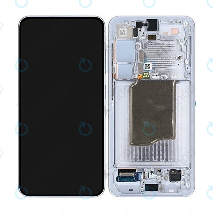 Schermo per Samsung S25, Icyblue, Vetro touch con cornice, GH82-36329C, Genuine Service Pack