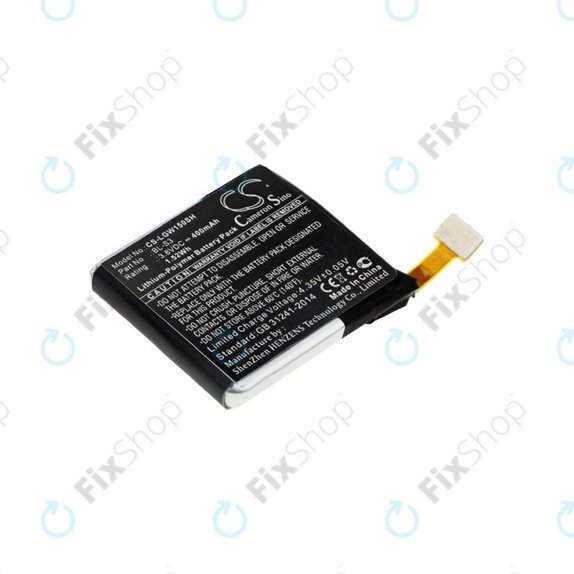 Batteria per LG W150, LG Watch Urbane BL-S3, Li-Pol, 400mAh, 3.8V, HQ