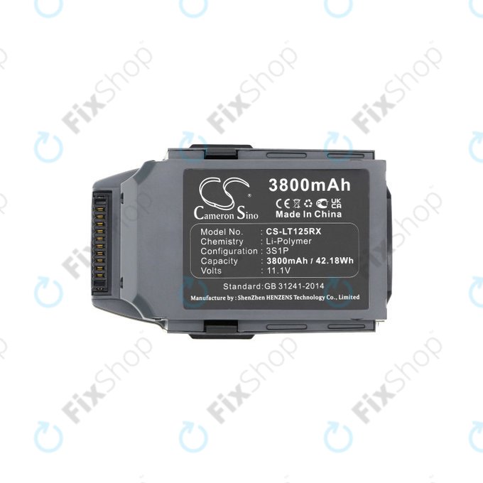 Batteria per DJI Mavic Pro, 3800mAh, Li-Pol, 11.1 V, GP785075-38300DB, HQ