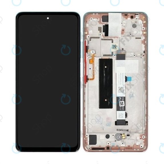 Schermo per Xiaomi Mi 10T Lite 5G, Rose Gold Beach, Vetro touch con cornice, 5600050J1700, Genuine Service Pack