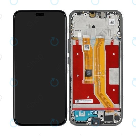 Schermo per Honor 400 Lite, Velvet Black, Vetro touch con cornice, 0235ANTF, Genuine Service Pack