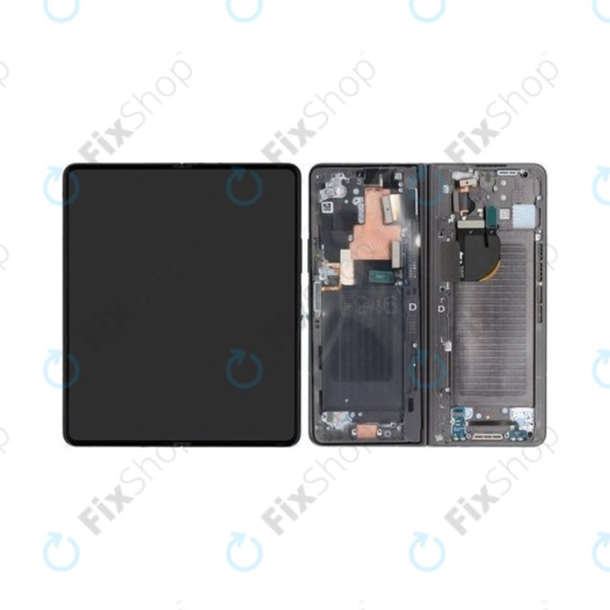 Schermo per Samsung Z Fold 5 F946B, Gray, Vetro touch con cornice, GH82-31842D, Genuine Service Pack