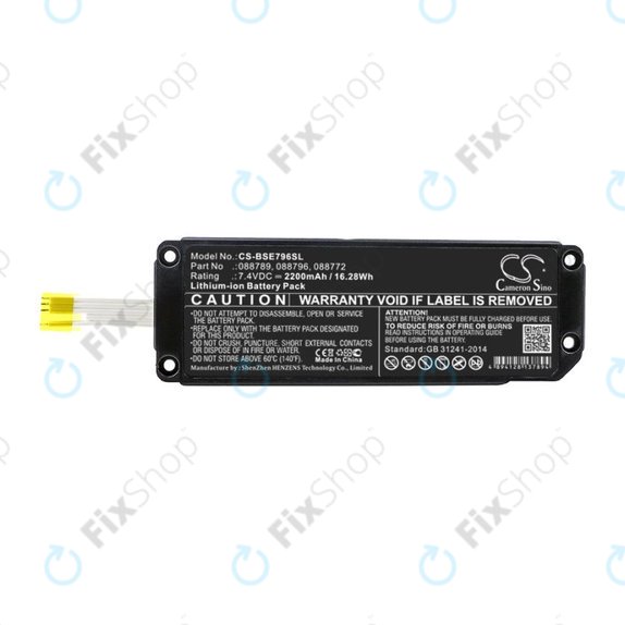 Batteria per Bose Soundlink Mini 2, 088789, Li-Ion, 2200mAh, 7.4V, HQ