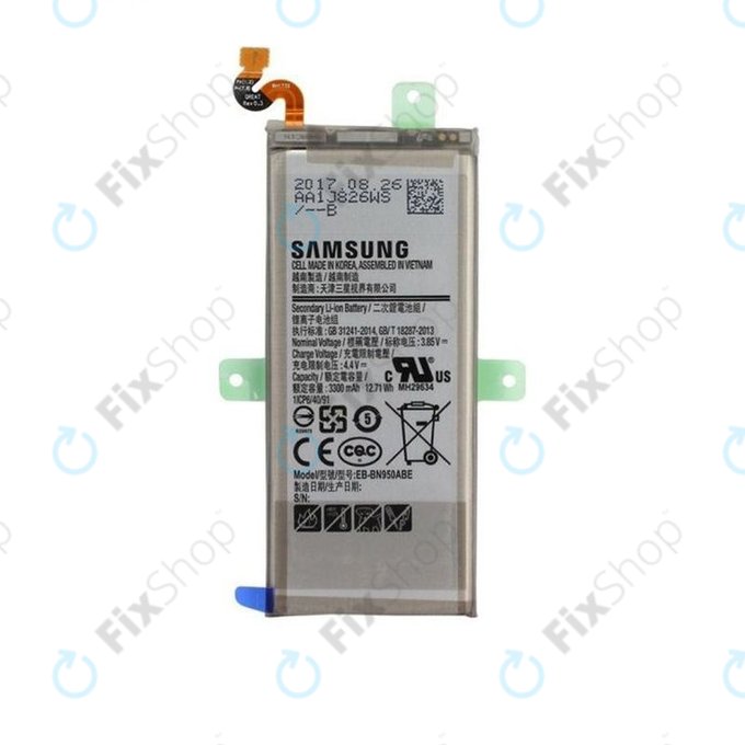 Batteria per Samsung Note 8 N950FD, EB-BN950ABE, EB-BN950ABA, GH82-15090A, 3300mAh, Genuine Service Pack
