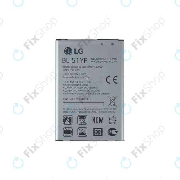 Batteria per LG G4 H815, BL-51YF, 3000mAh