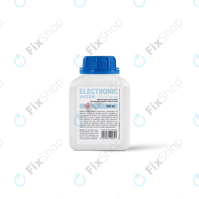 Acqua demineralizzata per elettronica, 500 ml