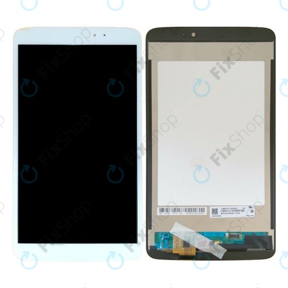 Schermo LCD per LG G Pad V500, White, Vetro touch senza cornice