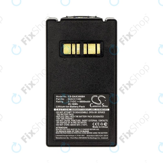 Batteria per Datalogic Falcon X4, X3, 94ACC1386, Li-Ion, 6800mAh, 3.7V, HQ