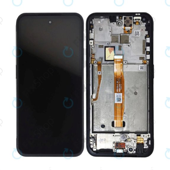 Schermo per Nokia XR20 TA-1368 TA-1362, Granite Gray, Vetro touch con cornice