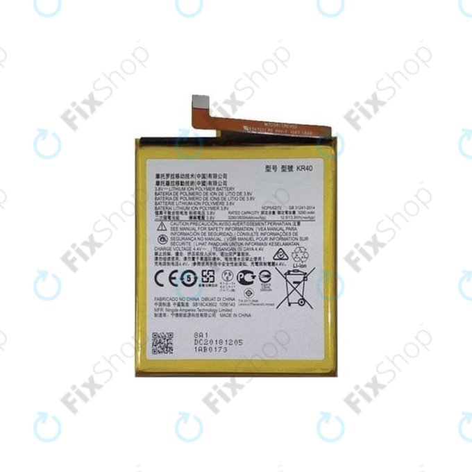 Batteria per Motorola One Vision, KR40, 3500mAh