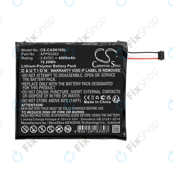Batteria per CAT S61, APP00262, Li-Pol, 3.8V, 4000mAh, HQ