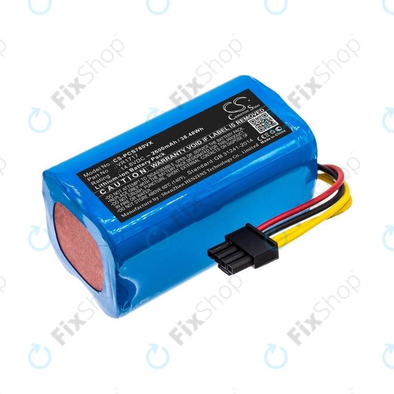 Batteria per Proscenic Cocoa Smart 780T, 790T, Summer P1s, P2s, VR1717, Li-Ion, 2600mAh, 14.8V, HQ
