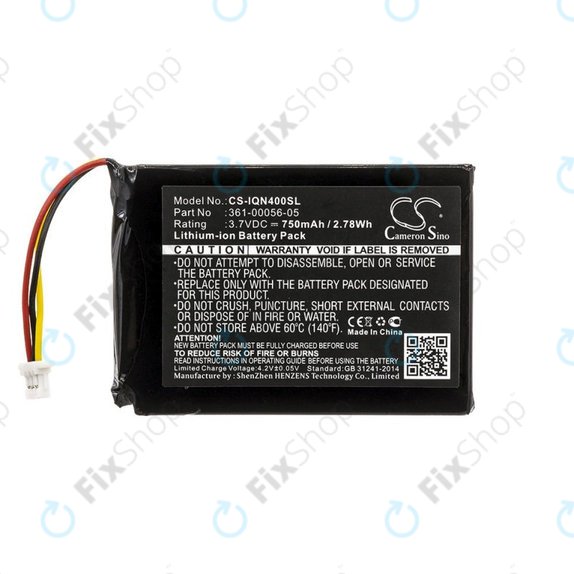 Batteria per Garmin Nüvi 40, 361-00056-05, Li-Ion, 750mAh, 3.7V, HQ