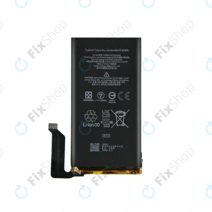 Batteria per Google Pixel 6, GMSB3, 4614mAh