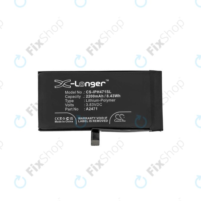 Batteria per iPhone 12 Mini, A2471, 2200mAh, HQ