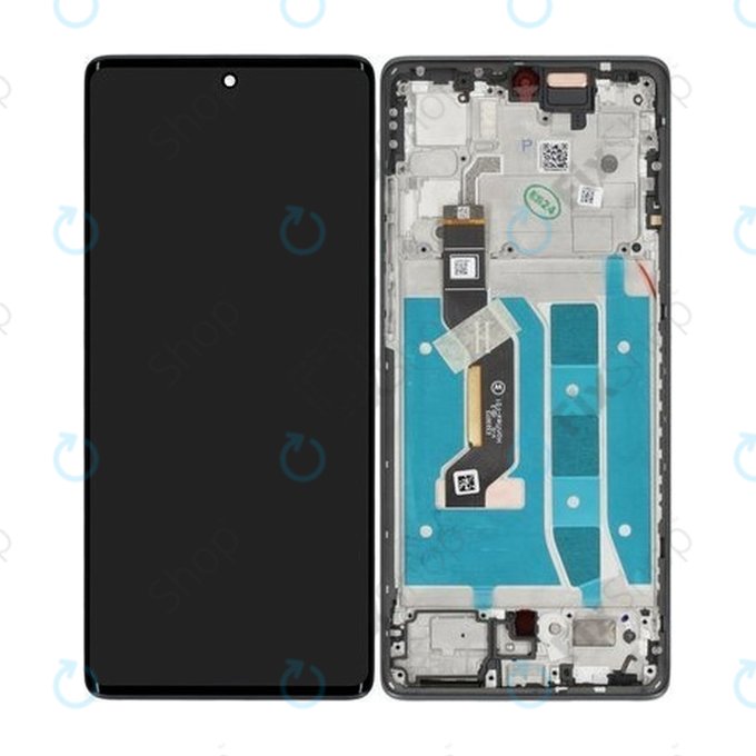 Schermo per Motorola Moto G85 5G, Urban Grey, Vetro touch con cornice, 5D68C24854, Genuine Service Pack