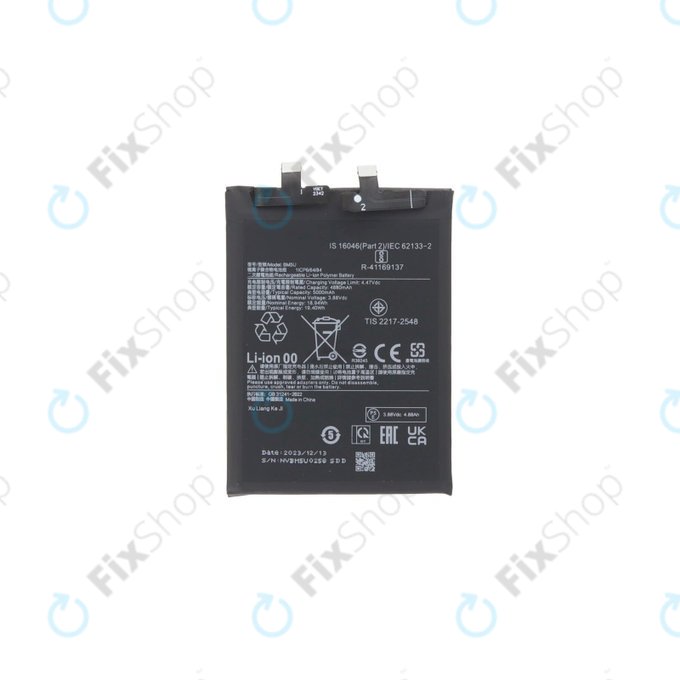 Batteria per Xiaomi Redmi Note 13 Pro+ 23090RA98C, BM5U, 5000mAh