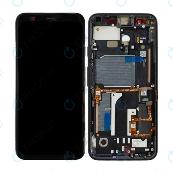 Schermo OLED per Google Pixel 4, Just Black, Vetro touch con cornice