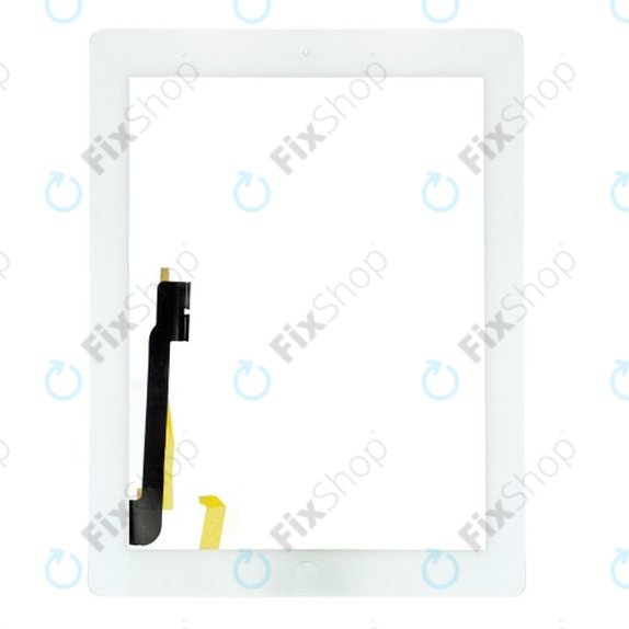 Vetro touch con pulsante Home per iPad 3, iPad 4, White