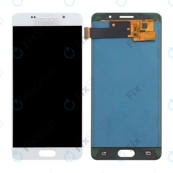 Schermo per Samsung A5 A510F (2016), White, Vetro touch senza cornice