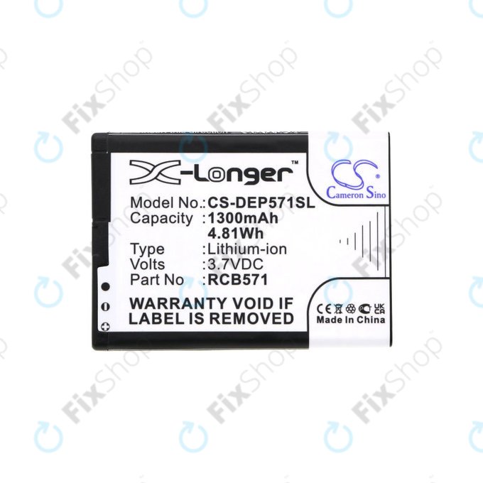 Batteria per CPA Halo 11, 1300mAh, Li-Ion, 3.7 V, RCB571, HQ