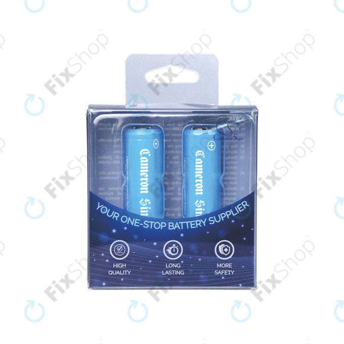 Batteria ricaricabile, 2pz, 650mAh, Li-Ion, 3.7V, 14430, HQ