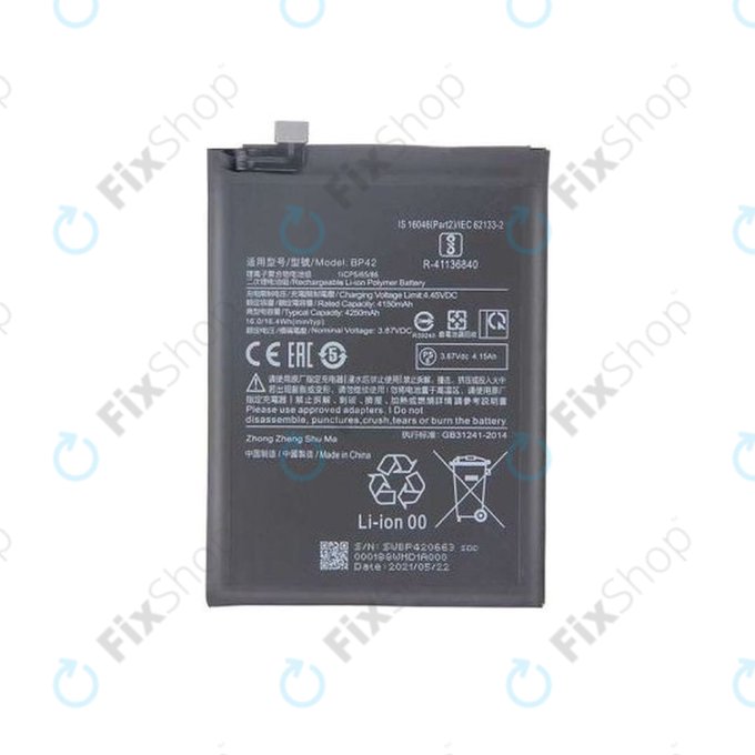 Batteria per Xiaomi Mi 11 Lite 4G, Mi 11 Lite 5G, 11 Lite 5G NE, BP42, 4250mAh