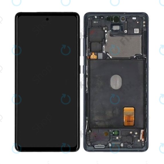 Schermo OLED per Samsung S20 FE G780F, Black, Vetro touch con cornice