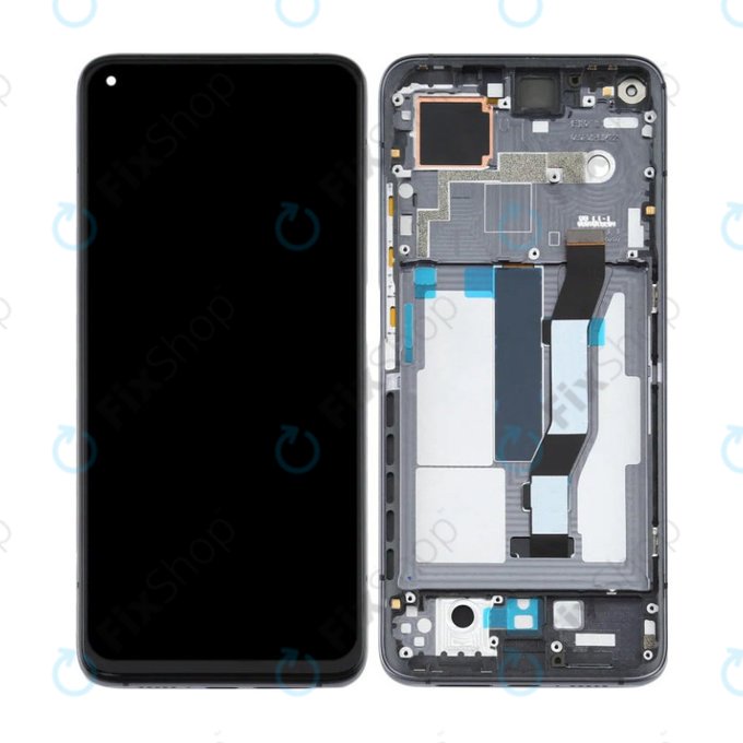 Schermo per Xiaomi Mi 10T 5G M2007J3SY, Mi 10T Pro 5G M2007J3SG, Cosmic Black, Vetro touch con cornice