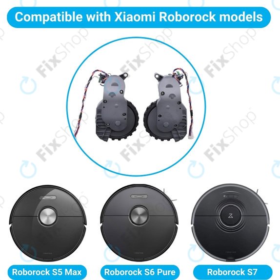 Ruote sinistra e destra con motore Grey per Xiaomi RobGoldck S5 Max, S6 Pure, S7