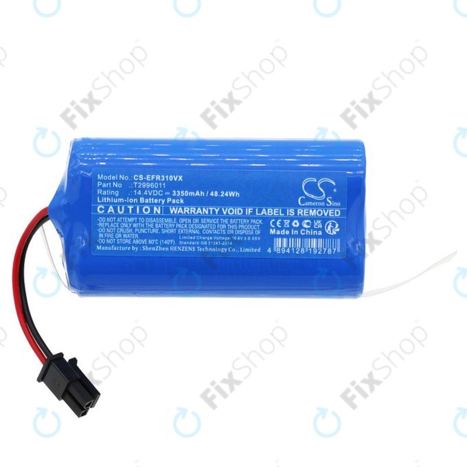 Batteria per Eufy RoboVac L30 Hybrid+, Concept VR2110 T2996011, Li-Ion, 3350mAh, 14.4V, HQ