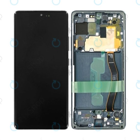 Schermo OLED per Samsung S10 Lite G770F, Prism Black, Vetro touch con cornice