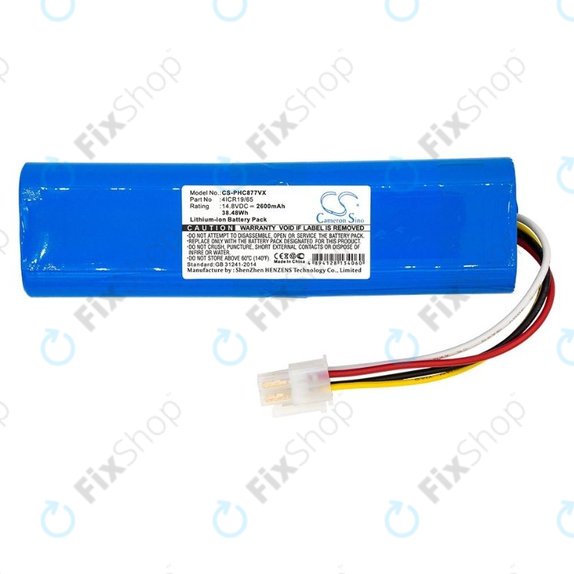 Batteria per Philips SmartPro Compact, 4ICR19 65, Li-Ion, 2600mAh, 14.8V, HQ