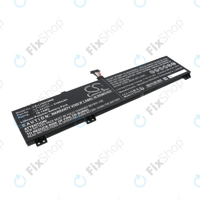 Batteria per Lenovo Legion 5 15ARH7H, 82RD0002SB, L21C4PC1, Li-Pol, 5100mAh, 15.44V, HQ
