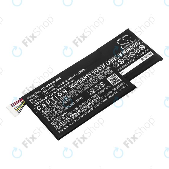 Batteria per MSI GF63, MSI GF75, MSI GS63, BTY-M6K, Li-Pol, 4500mAh, 11.4V, HQ