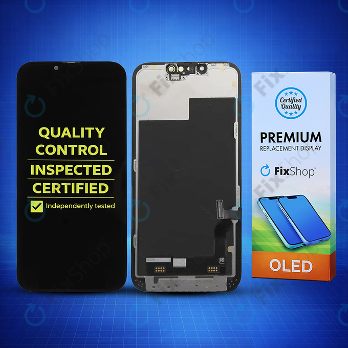 Schermo Hard OLED per iPhone 13, Vetro touch con cornice, FixPremium