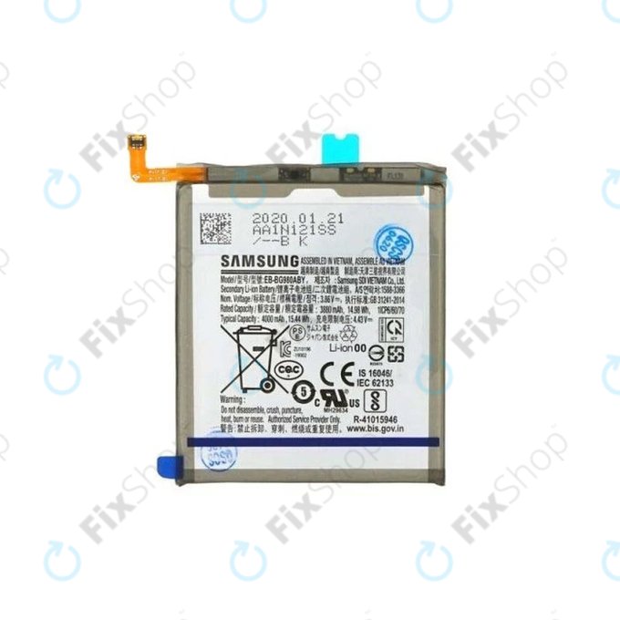 Batteria per Samsung S20 G980F, EB-BG980ABY, GH82-22122A, 4000mAh, Genuine Service Pack