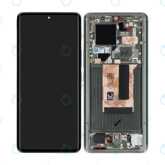 Schermo per Xiaomi 13 Ultra, Green, Vetro touch con cornice, 56000500M100, Genuine Service Pack