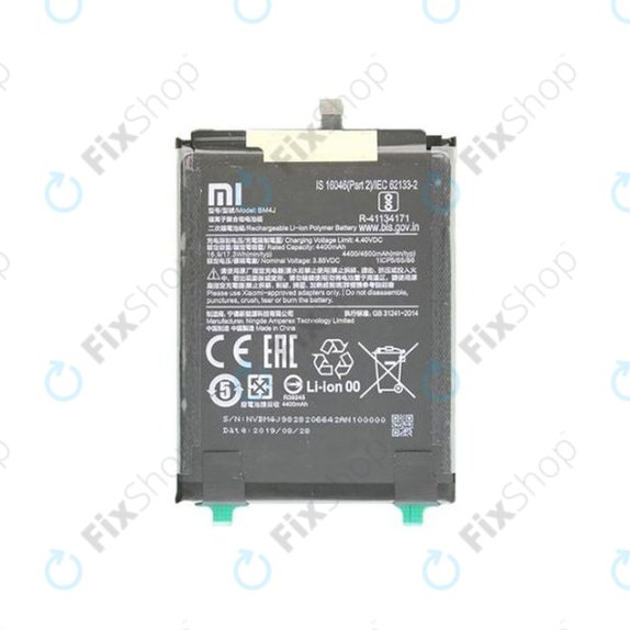 Batteria per Xiaomi Redmi Note 8 Pro, BM4J, 46BM4JA030H8, 4500mAh, Genuine Service Pack