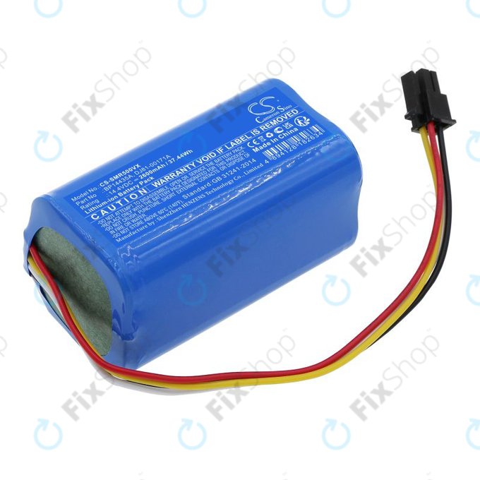 Batteria per Samsung PowerBot VR05R5050WK, Midea i5, i9 EYE, 2600mAh, Li-Ion, 14.4V, BP14435A, HQ, 2600mAh, BP14435A