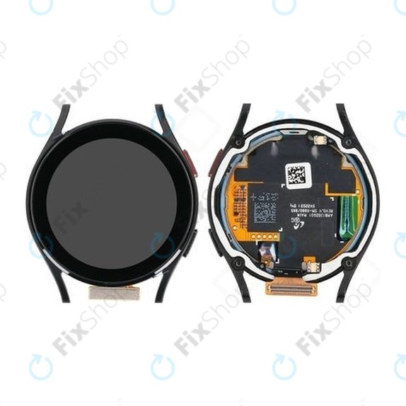 Schermo per Samsung Galaxy Watch 4 40mm R865, Black, Vetro touch con cornice, GH82-28815A, Genuine Service Pack