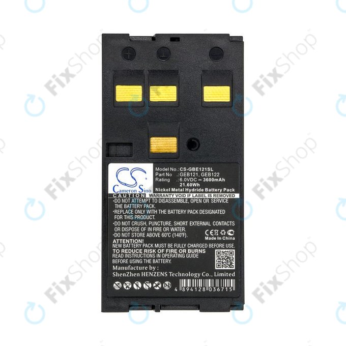 Batteria per Leica 400, GEB121, Ni-MH, 3600mAh, 6V, HQ