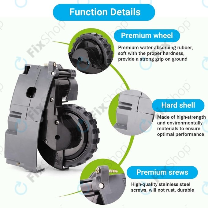 Ruota con motore (destra) per iRobot Roomba serie 500, 600, 700, 800, 900