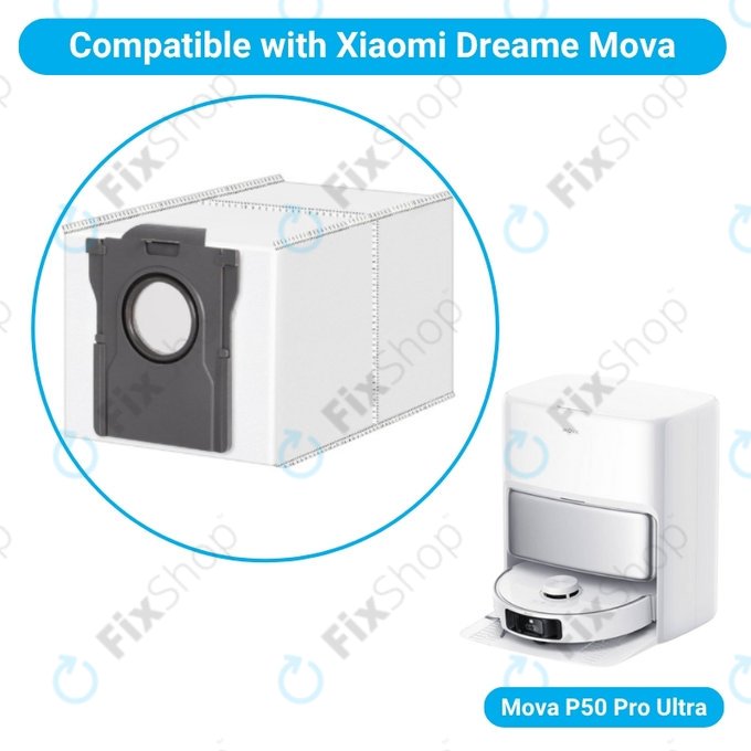 Sacchetto per aspirapolvere, 2 pz. per Xiaomi Mova P50 Pro Ultra