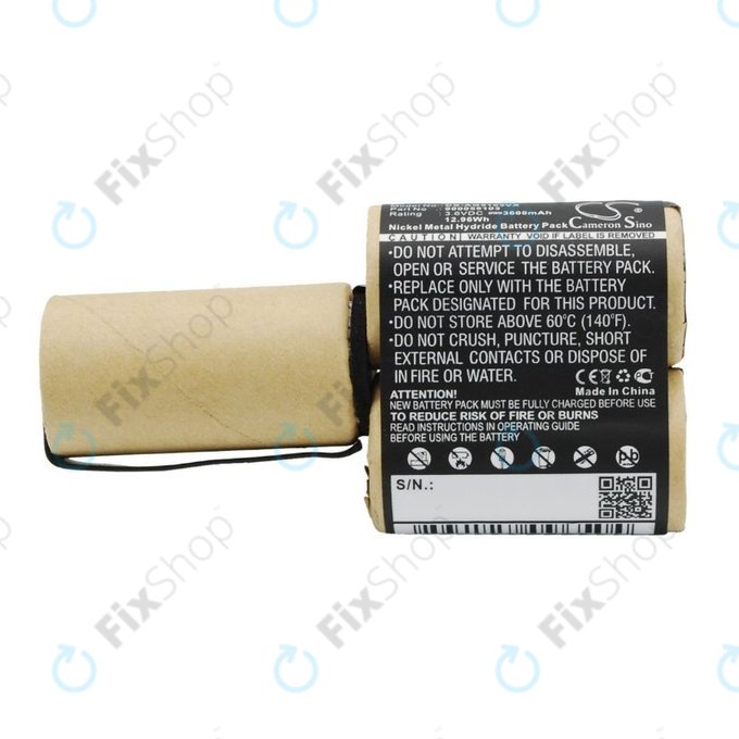 Batteria per AEG Electrolux FM, 900055103, Ni-MH, 3600mAh, 3.6V, HQ